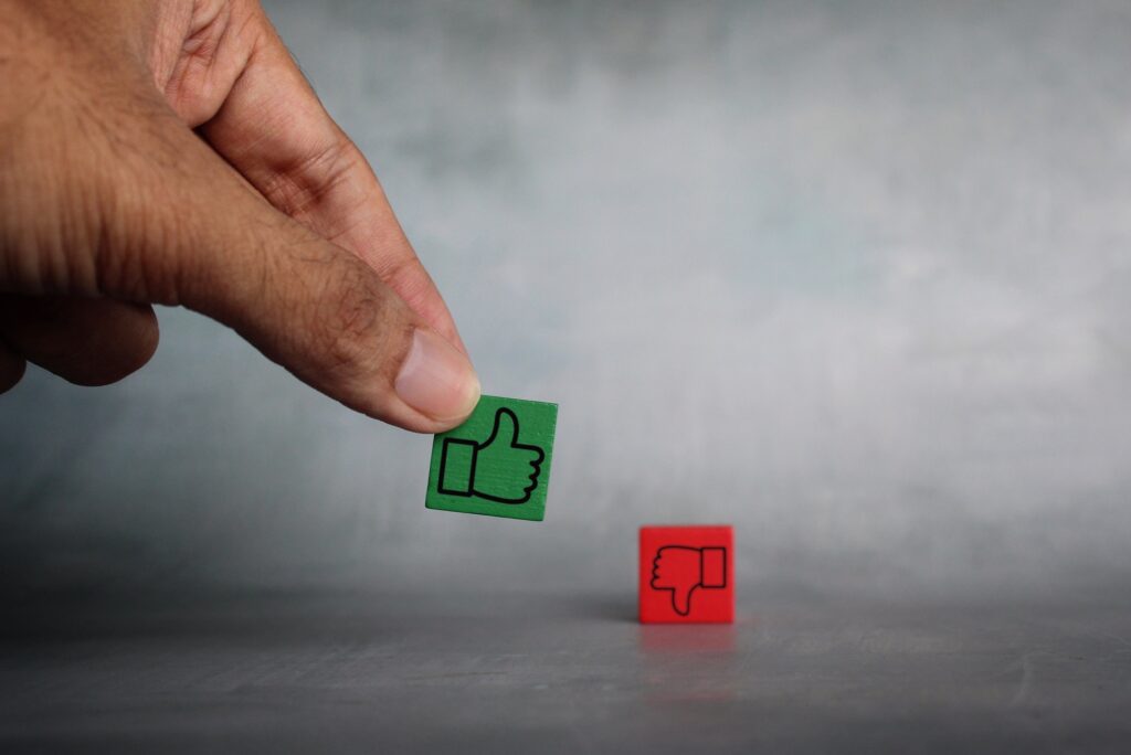 Hand pick wooden cube