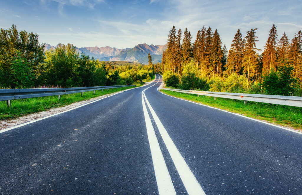 road in mountains