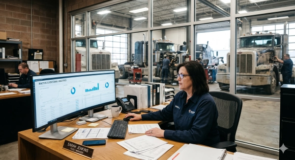 Fleet account emails strategy for commercial truck fleets in Alberta diesel repair operations