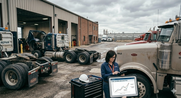 Hidden revenue losses caused by inactive fleet account emails and delayed fleet maintenance