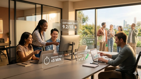 Missed call follow up automation improving team morale, customer trust, and business growth