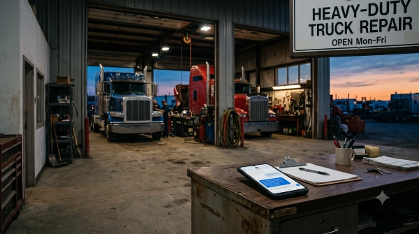 Heavy Duty Advertising helps truck shops implement missed-call text-back automation that captures leads after hours.