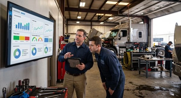 Technical SEO health and website performance for a diesel repair shop