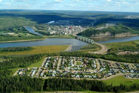 Aerial view of Fort McMurray