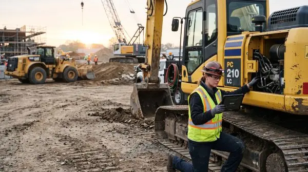 Heavy equipment marketing for commercial repair services in active construction sites